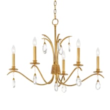 Eden 5 Light 32" Wide Crystal Candle Style Chandelier