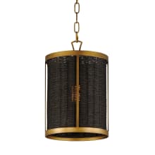 Rattan 10" Wide Mini Pendant