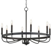 Frankie 8 Light 29" Wide Taper Candle Style Chandelier