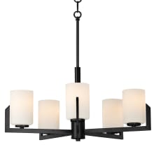 Dart 5 Light 26" Wide Pillar Candle Style Chandelier