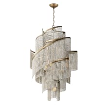 Fontaine 7 Light 24" Wide Beaded Abstract Chandelier