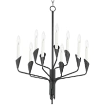 Calyx 9 Light 25" Wide Taper Candle Pendant