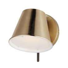 Carlo 7" Tall LED Wall Sconce with Synthetic Shade