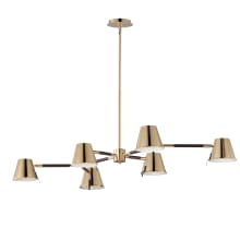 Carlo 24" Wide LED Abstract and Linear Chandelier