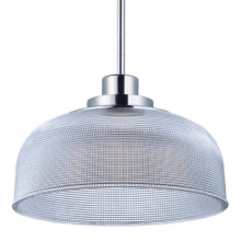 Retro 10-1/2" Wide Integrated LED Pendant with Clear Glass Shade