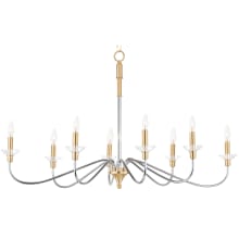 Clarion 8 Light 38" Wide Taper Candle Chandelier