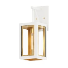 Neoclass 16" Tall Outdoor Wall Sconce with Clear Glass Shade