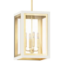 Neoclass 4 Light 12" Wide Outdoor Pendant with Clear Glass Shade