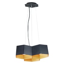 Honeycomb 3 Light 16" Wide LED Multi Light Pendant