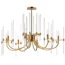 Divine 8 Light 38" Wide Taper Candle Style Chandelier