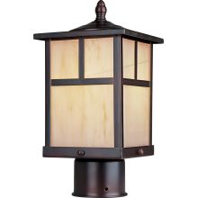 Coldwater Single Light 12" High Outdoor Single Head Post Light with Glass Square Shade