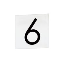 Address Contemporary Font Address Number Tile - 6