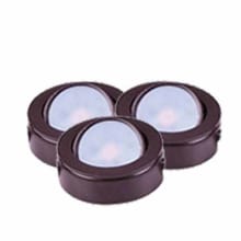 CounterMax (3) Single Light 2 3/4" Wide LED Puck Lights
