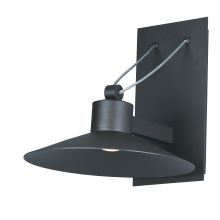 Civic 8" LED Wall Sconce with Steel Cable and Metal Cone Shade