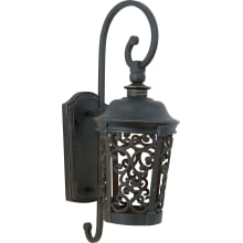 Whisper Dark Sky LED 19-1/2" Tall Integrated LED Outdoor Wall Sconce with Metal Lantern Shade