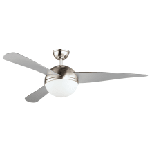 Cupola 52" 3 Blade LED Indoor Ceiling Fan with Glass Bowl Shade
