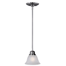 Malaga 1 Light Pendant with Bell Shaped Marble Glass Shade