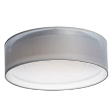 Prime 16" Wide LED Flush Mount Drum Ceiling Fixture with Shade