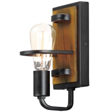 Black Forest Single Light 10" Tall Sconce