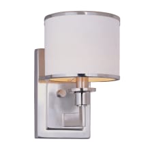 Nexus 10" Tall Wall Sconce from the Fabric Shade