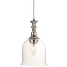 Centennial Single Light 6-1/4" Wide Mini Pendant with Glass Bell Shade