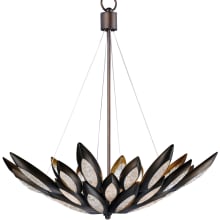 Lotus 8 Light 30-1/2" Wide Pendant with Clear Ice Glass