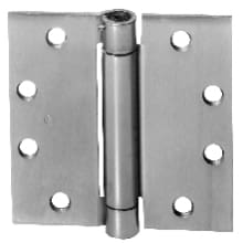 1552 Series 4-1/2" x 4-1/2" Standard Duty Heavy Duty Spring Square Corner Mortise Adjustable Door Hinge - Single