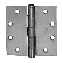 T2714 Series 5" x 4-1/2" Standard Duty Plain Bearing Square Corner Mortise Door Hinge with Removable Pin - Single