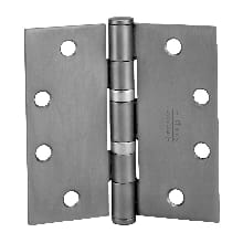 TA2314 Series 4-1/2" x 4-1/2" Standard Duty Plain Bearing Square Corner Mortise Door Hinge with Removable Pin - Single