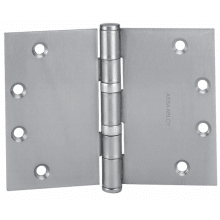TA2798 Series 4-1/2" x 7" Standard Duty Plain Bearing Square Corner Mortise Door Hinge with Removable Pin - Single
