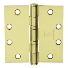 T2714 Series 4-1/2" x 4" Standard Duty Plain Bearing Square Corner Mortise Door Hinge with Removable Pin - Single