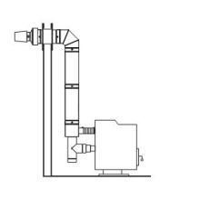 4" x 6-5/8" Direct Vent 4" Horizontal Kit for Pellet Stoves