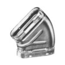 OV 5" Oval 45 Degree Type B Gas Vent Flat Elbow