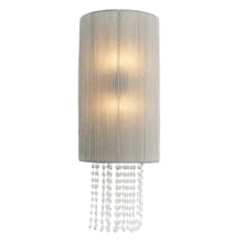 Crystal Reign 2 Light 26" Tall Wall Sconce