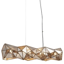 Geo-Gem 6 Light 48" Wide Linear Chandelier