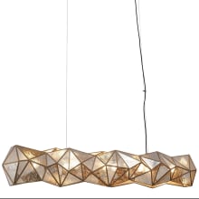 Geo-Gem 6 Light 62" Wide Linear Chandelier