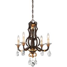Chateau Nobles 4 Light 21" Wide Candle Style Chandelier with Crystal Accents