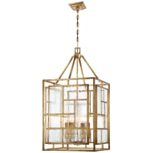 Edgemont Park 6 Light 18" Wide Mini Chandelier with Clear Textured Glass