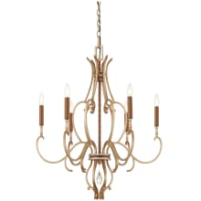 Magnolia Manor 6 Light 27" Wide Taper Candle Style Chandelier