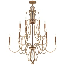 Magnolia Manor 12 Light 42" Wide Taper Candle Style Chandelier