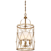 Victoria 3 Light 15-1/4" Wide Mini Chandelier with White Iris Glass with Clear Glass Flowerets