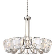 16 Light 33" Wide Crystal Drum Chandelier with Clear Glass Diffusers from the Castle Aurora Collection