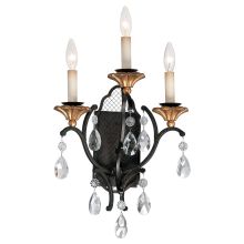 3 Light Wall Sconce from the Cortona Collection