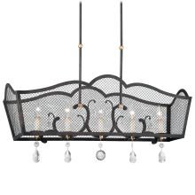 5 Light Full Sized Linear Chandelier from the Cortona Collection