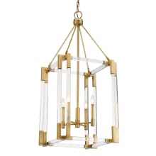 Prima Vista 4 Light 19" Wide Taper Candle Pendant