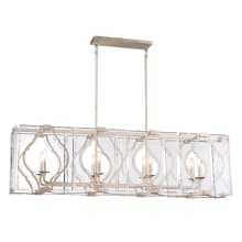 Brenton Cove 8 Light 50" Wide Taper Candle Linear Chandelier