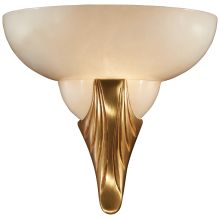 1 Light 9" Wide Wall Sconce with White Glass Shade from the Metropolitan Collection