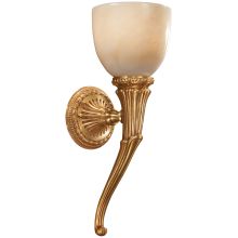 1 Light 8" Wide Wall Sconce with White Glass Shade from the Metropolitan Collection