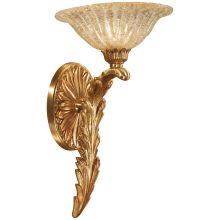 1 Light 8" Wide Wall Sconce with Gold Glass Shade from the Metropolitan Collection