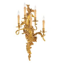 5 Light 16.5" Width Candle-Style Wall Sconce
